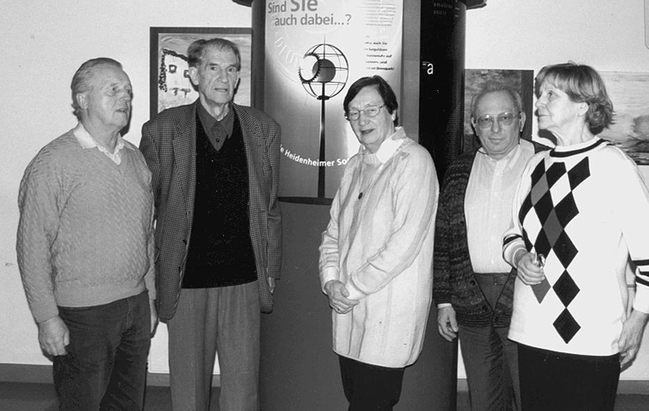 Der Gesamtvorstand des Förderkreises: Unser Archivfoto zeigt von links den technischen Beirat Claus Naumann, den 1. Vorsitzenden Heinz Zag, Kassenwartin Inge Wegerhoff, den 2. Vorsitzenden Otto Benz und Schriftführerin Traute Zag.
 