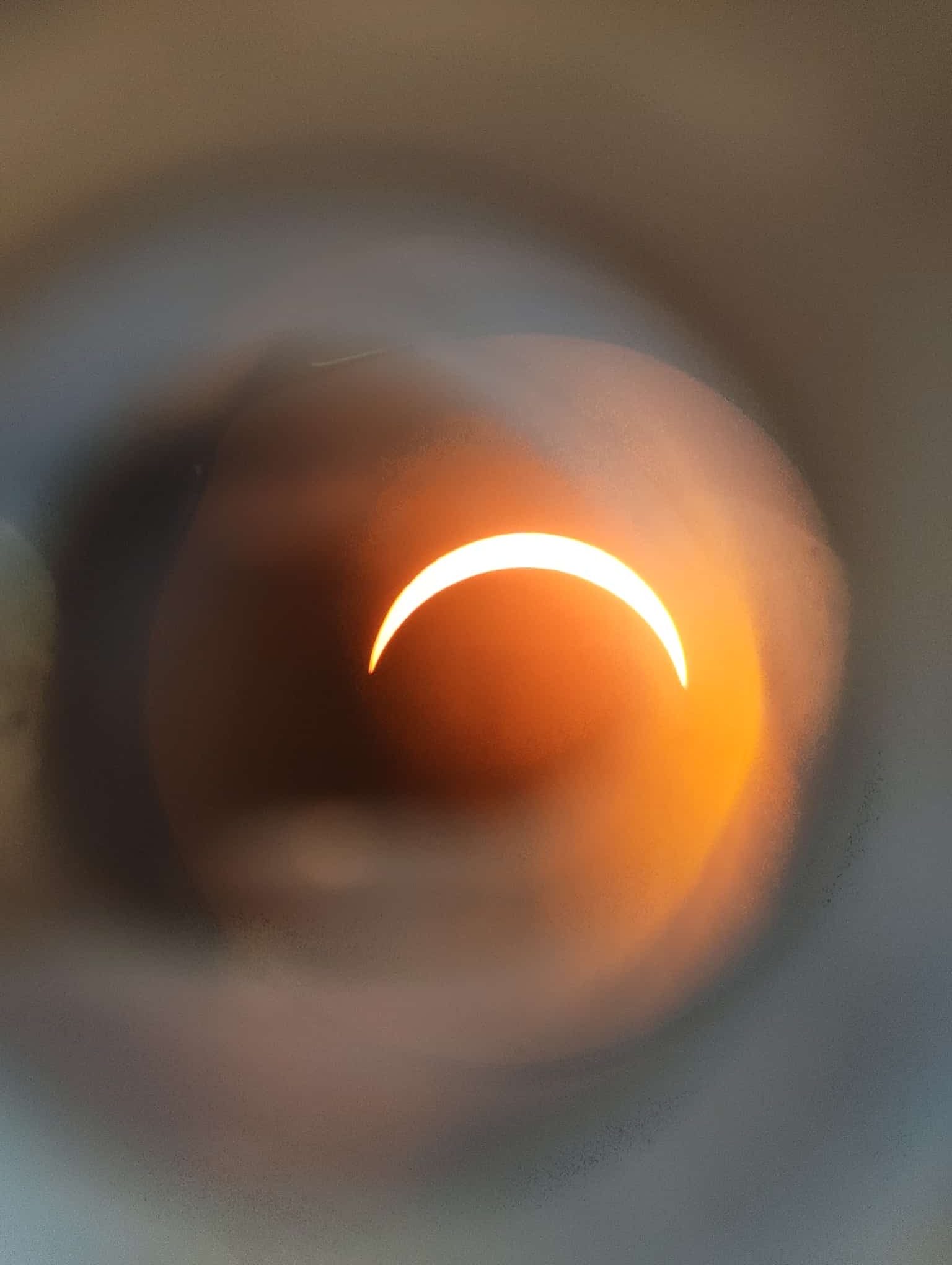 Auch mit einem Smartphone vor dem Okular eines Laienteleskops konnte man passable Aufnahmen machen. Foto: Catrin Weykopf
